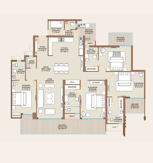 Ivory County Floor Plan